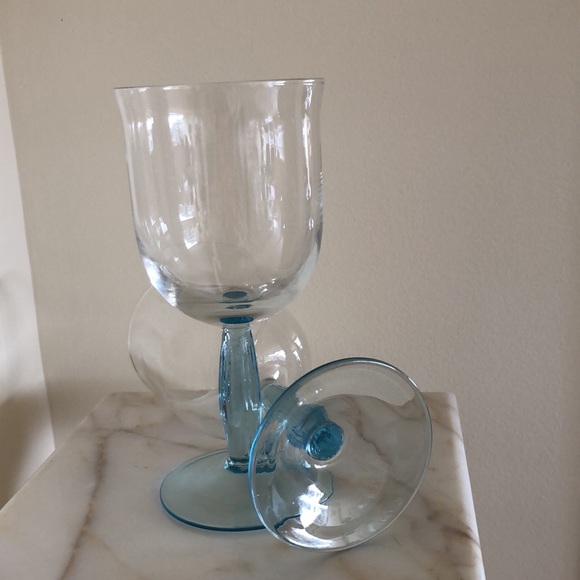 Two Blue Vintage Goblets - Picture 2 of 4